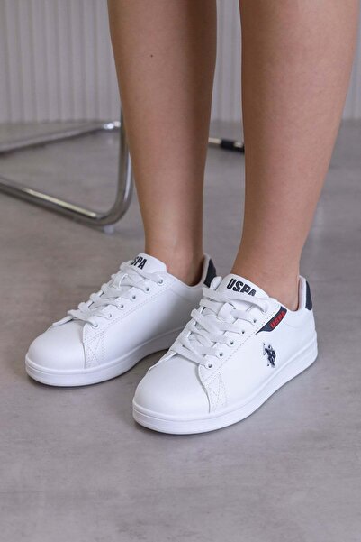 Stil Durağı p8217-polo model 3 cm tabanlı orjinal spor ayakkabı BEYAZ