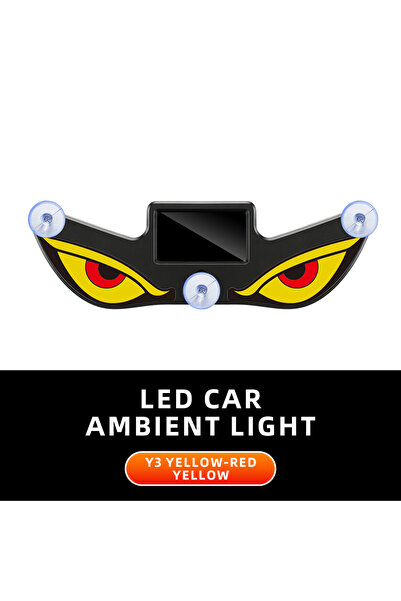 Choice1 B Cool DEMON EYE Ambient Light Solar Powered Breathing Neon Light Car...