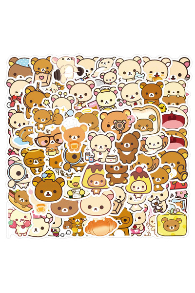Choice 105Pcs 1050Pcs Kawaii Cute Rilakkuma Stickers Bear Vinyl Waterproof fo...