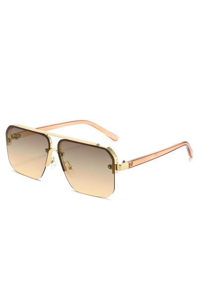 Choice Grey brown 2024 New Square Frame Sunglasses Europe And The United Stat...