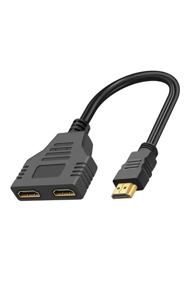 Choice Black HD 1080P HDMI Splitter Dual Port 1 in 2 Out Cable Male To Female...