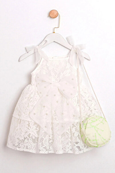 HAUSEkids 2-5 Years Gardania Lia Girl's Dress with Bag-Green