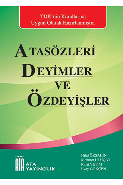 Ata Yayıncılık Atasözleri, Deyimler ve Özdeyişler (Sert Kapak)