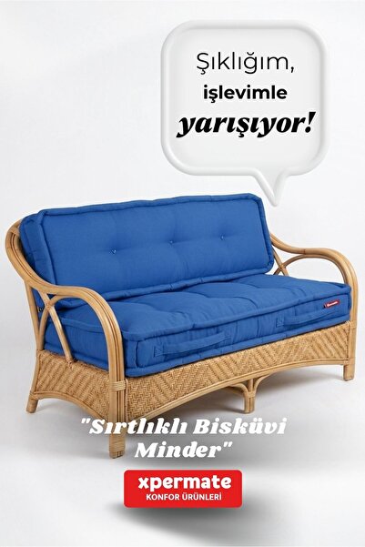 XPERMATE Yer Minderi Kalorifer Önü Bisküvi Oturma Minderi Palet Üstü Balkon B...
