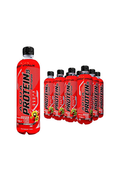 VİTALİX Aqua Protein 35 Premium Beef Protein Isolate - Strawberry & Kiwi - Pr...