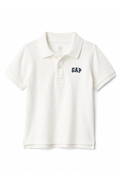 GAP Kids تي شيرت للأولاد من Gap بياقة بولو وأكمام قصيرة وتفاصيل مطرزة، مناسب ...