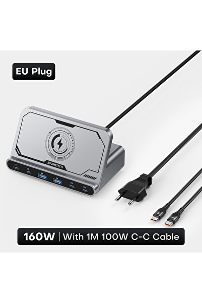 Choice الاتحاد الأوروبي مع كابل 100 واط ASOMETECH 160 واط محطة شحن USB لاسلكي...