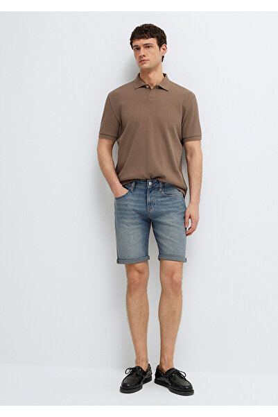 Mavi Brian Street Puslu Indigo Blue Jean Shorts 04184A3261
