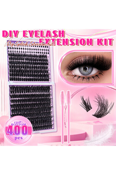 Choice1 MIX 400 Pcs 150/400/402 Pcs DIY False Eyelashes Set D Curl Reusable F...