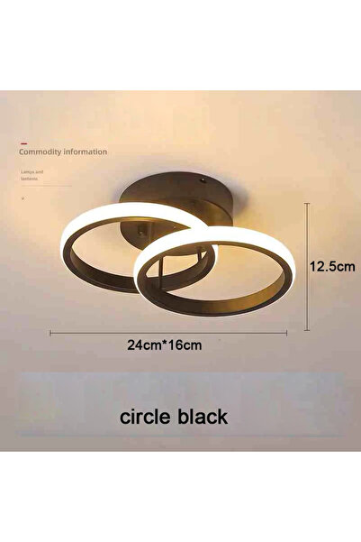 Choice30 AC 90-260V 3-color light A-black-25W Modern LED Aisle Ceiling Lights...