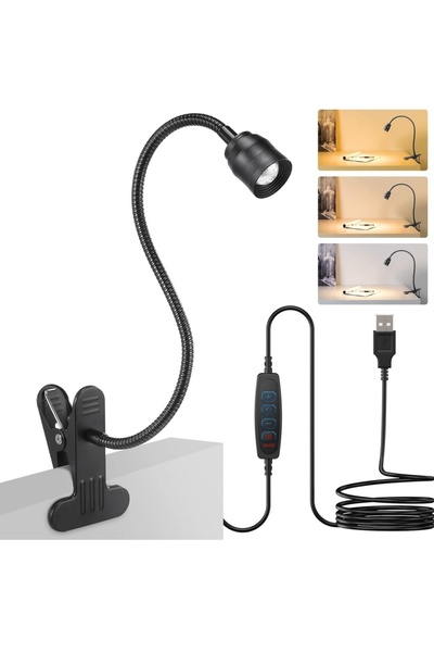 Choice Zoomable Light Zoomable LED Reading Lights USB Clamp Book Light Flexib...