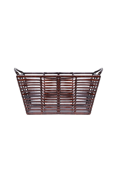 Yargıcı Deri Dikdörtgen Sepet(50x36x26 Cm)