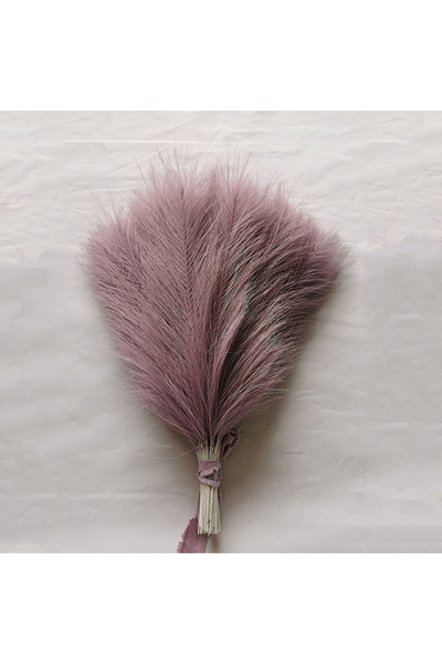 choice2 10pcs light purple 10-100Pcs Artificial Pampas Grass Fluffy Reed Bouq...