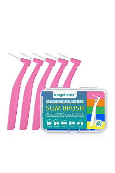 Choice1 0.6mm Kingubznis 20pcs Interdental Brush For Dental Orthodontics Clea...