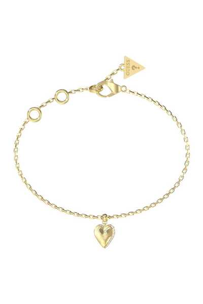 Guess JGUJUBB06082JWYGS سوار نسائي على شكل قلب