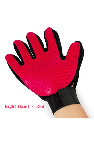 Choice1 Red Right 1Pcs Cat Hair Removal Gloves Pet Beauty Cleaning Brush Plas...
