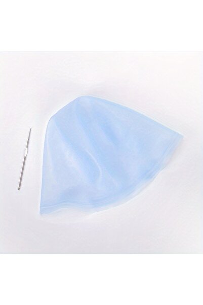 Choice Blue 1pcs Silicone Hair Coloring Cap Hook Needle Pink Professional Dye...