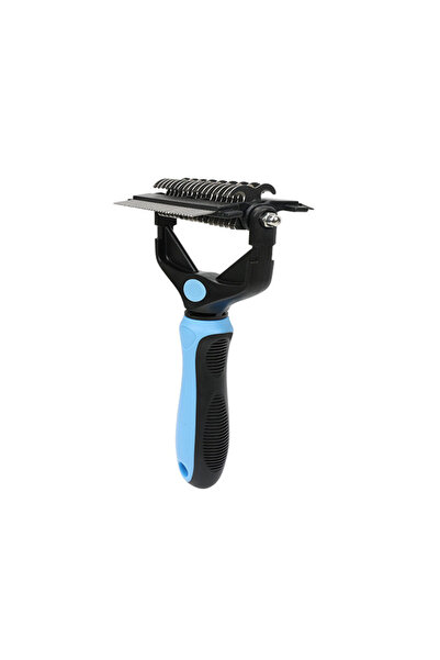 Choice1 Blue 3 In 1 Pet Deshedding Brush Dog Hair Remover Pet Fur Knot Cutter...