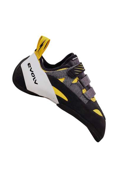 evolv Pantofi de escaladă pentru bărbați Shaman-Negru/Galben-41 1/2