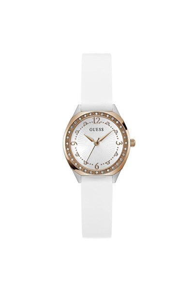 Guess Ladies White 2-Tone Analog Watch