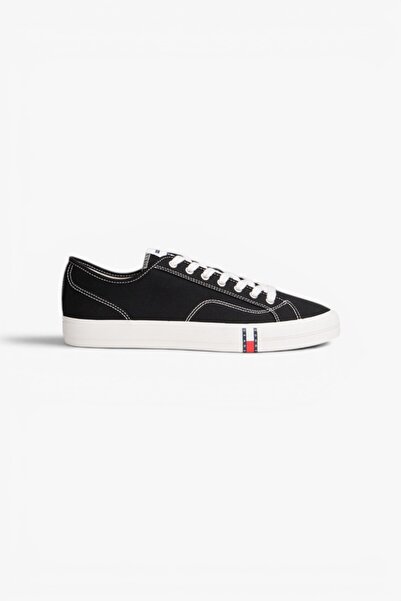 Tommy Hilfiger Arşiv Vulkanize Y2K Erkek Siyah Sneaker EM0EM01674BDS