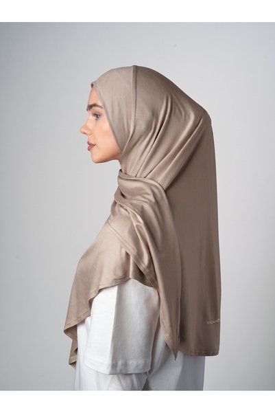 ec ecardin Șal practic din viscoză - Model Hijab gata confecționat - Vizon închis - ( ST101 ), ( ID 2910109 )
