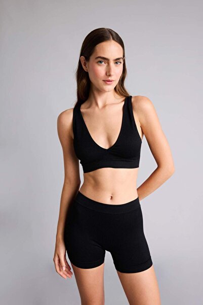 DeFacto Ελαστική μέση με κορδόνια, Μαύρο Seamless Boxer I0628AX26HS