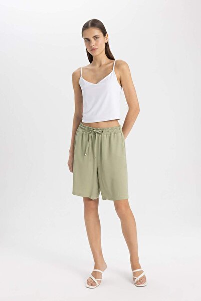 DeFacto High Waist Short Leg Belmando Shorts I6760AZ24HS