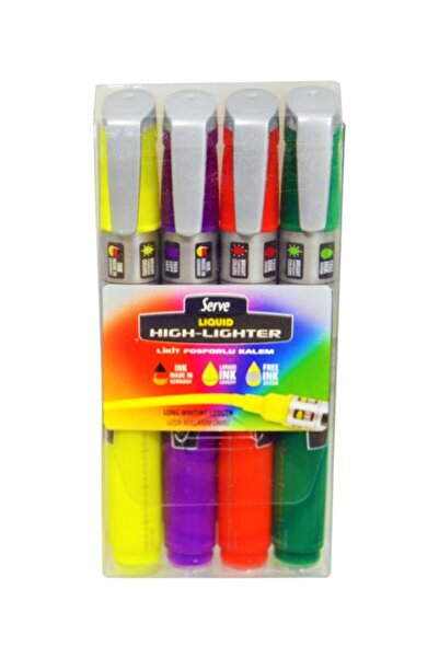 Serve Liquid 4 Color Highlighter - Model 3