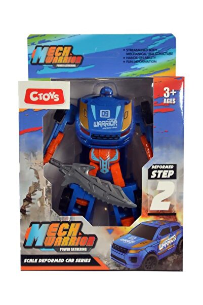 CToys Ctoy Robota Dönüşebilen Araba Turuncu Mavi