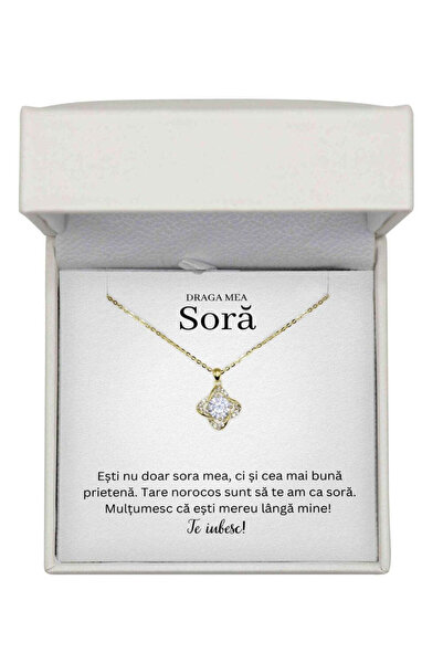 The Jewel Heart Colier Love Knot cadou pentru surori de Ziua Ei - Argint 925 ...