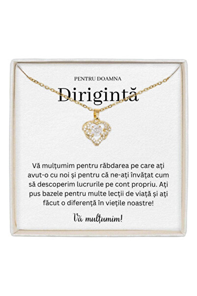 The Jewel Heart Colier True Love cu pandantiv inimă pentru dirijor de Ziua Ei...