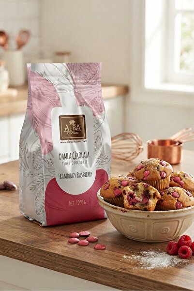 Alba DAMLA ÇİKOLATA 1KG-FRAMBUAZ