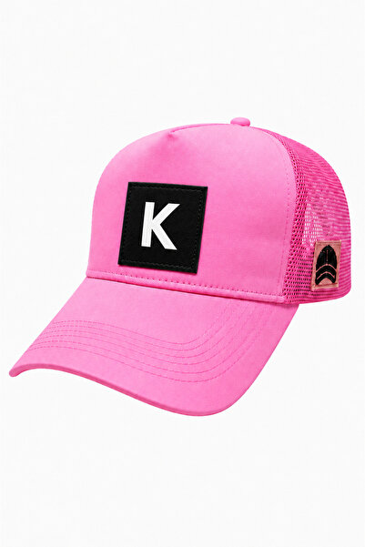 all hats قبعة بيسبول شبكية مزينة بحرف K