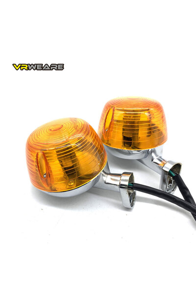 Choice Front-Short JH70 Motorcycle Front Indicator Vintage Round Turn Signal ...
