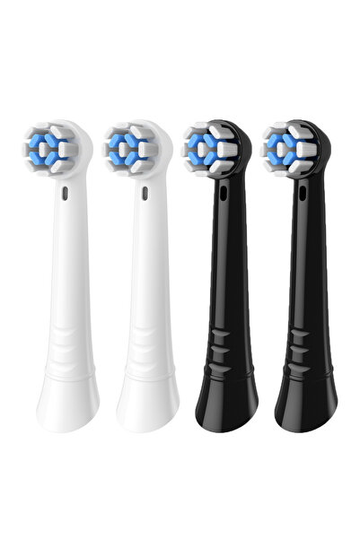 Choice17 2White 2Balck 4/8/12/16/20 Pack Replacement Toothbrush Heads Compati...