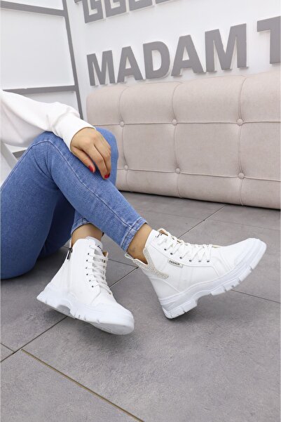 Madam Tarz Magarsus Stone-Detail Rubber Non-Slip Sole Boots