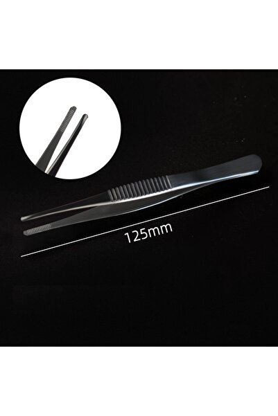 Choice flat thickened 125 JUSTLANG Medical Tissue Forceps Thickening Stainles...