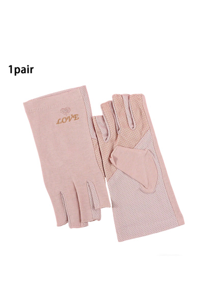 Choice 1 pair 1 Pair Anti UV Nail Gloves UV Gel Shield Glove Fingerless Manic...