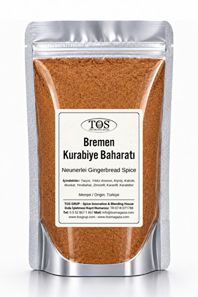 TOS The Organic Spices Bremen Zencefilli Kurabiye Baharatı Neunerlei 100 gr B...