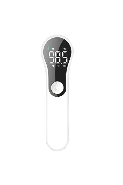 Choice مقياس حرارة رقمي أبيض طبي مزود بإضاءة LED لقياس درجة الحرارة بسرعة، لق...