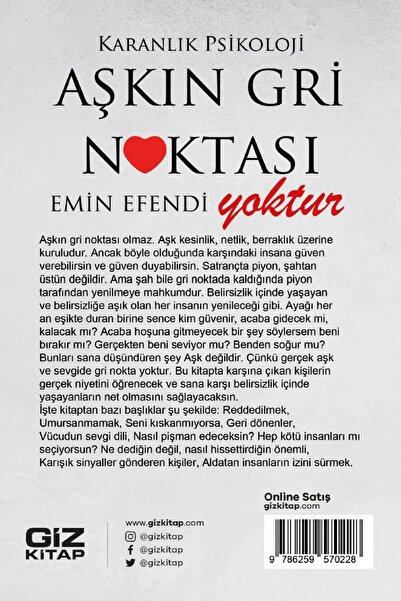 Giz Kitap Aşkın Gri Noktası Yoktur