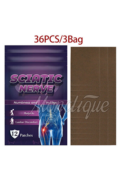 Choice 36 قطعة (12/60 قطعة) لاصقات علاج عرق النسا، للقرحة في قرص الفقرات القط...