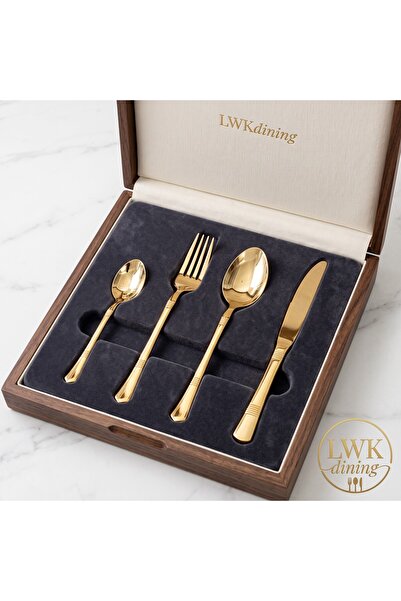 ALTCEVA Set tacâmuri Gold, inox, 24 piese