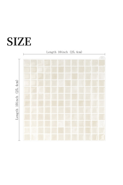 Choice 10 Sheets T80241 10 Sheets Brick Wall Stickers 3D Mosaic Patterned Vin...