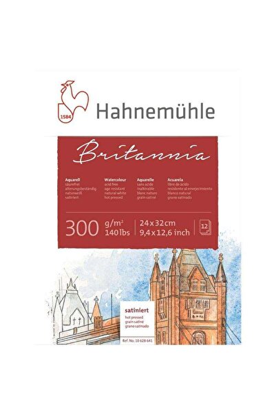 Hahnemühle Britannia Hot Pressed Blok 24x32cm 12 Yaprak