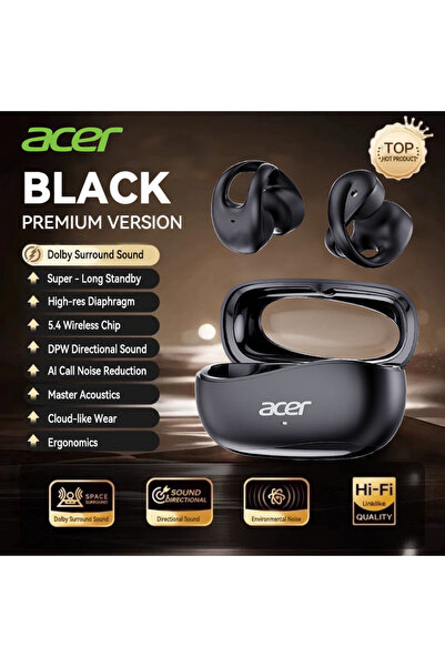 Choice1 black Acer Ohr555 Wireless Bluetooth Earphones with Ear Clip Design, ...