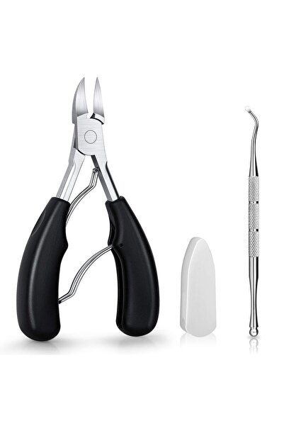 Choice Black 2Pcs Toenail Clippers, Medical Grade Toe Nail Trimmer, Nail Clip...