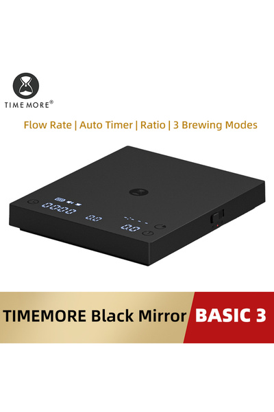 Choice1 TIMEMORE Basic3 Scale Black TIMEMORE Basic 3 Black Mirror Pour Over C...