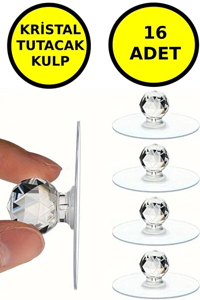 Open Home Concept 16 Multi-Purpose Adhesive Crystal Handle